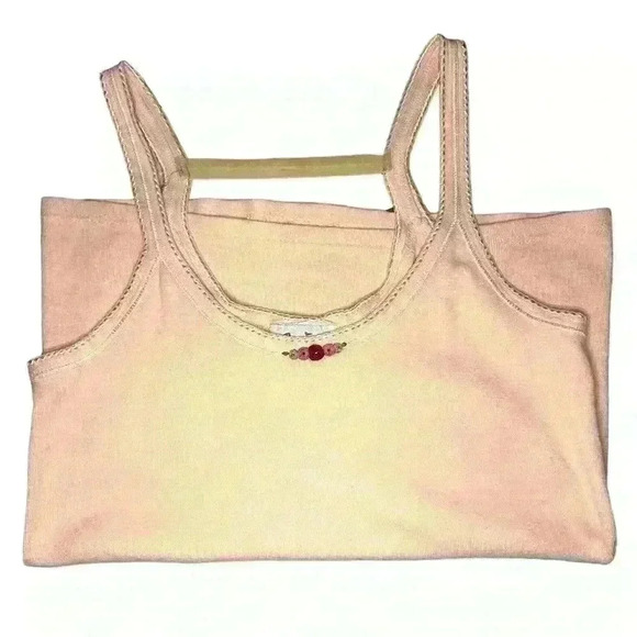 Cream Floral Baby Tank Vintage - Picture 4 of 5